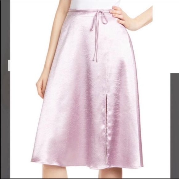 Joie Alberic A-Line Satin Skirt in Fleur D-Isle NWT - Picture 3 of 8